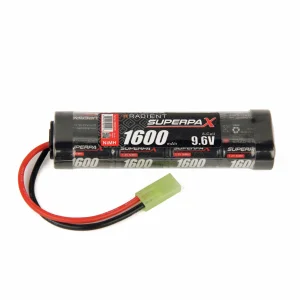 Superpax Battery, 2/3A 9.6V 8-Cell 1600mAh NiMH, Stick, mTam