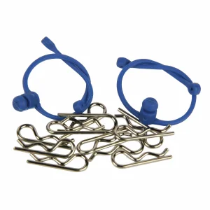 Body Clip Retainer, Blue (2)