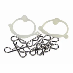 Body Clip Retainer, White (2)
