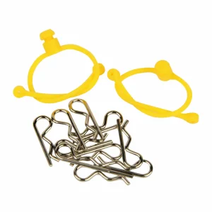 Body Clip Retainer, Yellow (2)
