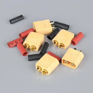 Radient XT60 Male including Heat Shrink (ESC End) (5pcs)