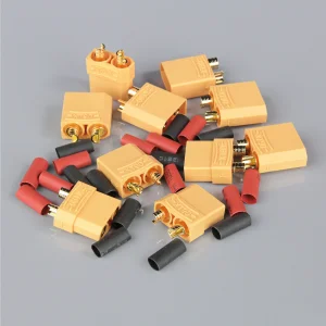 Radient XT90 Pairs including Heat Shrink (5pcs)