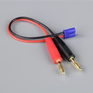 Charge Lead - 4mm Bullet to EC2 Male 18AWG, 150mm