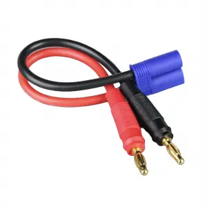Radient Charge Lead, 4mm Bullet to EC5 Male,12AWG, 150mm (ESC End)
