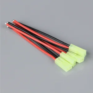 Radient Pigtail Connector, Mini Tamiya Female, 16AWG, 100mm (5pcs)