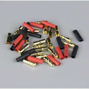 Radient 3.5mm Gold Connector Pairs including Heat Shrink (10)