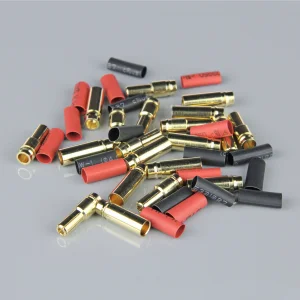 Radient 5.0mm Gold Connector Pairs including Heat Shrink (10)