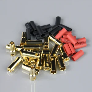 Radient 5.5mm Gold Connector Pairs including Heat Shrink (10)