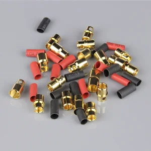 Radient 8.0mm Gold Connector Pairs including Heat Shrink (10)