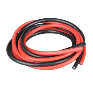 10 AWG Silicone Wire - 120cm Red + 120cm Black