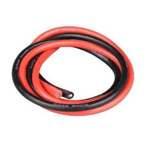 10 AWG Silicone Wire - 60cm Red + 60cm Black