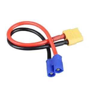 Radient Charge Lead, XT60 to EC3 Male, 14AWG, 150mm