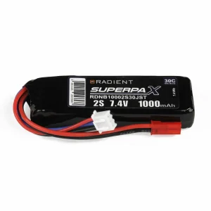 Radient LiPo 2S 1000mAh 7.4V 30C JST
