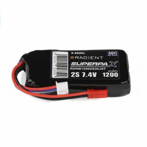 Radient LiPo 2S 1200mAh 7.4V 30C JST