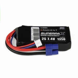 Radient LiPo 2S 1350mAh 7.4V 30C EC3