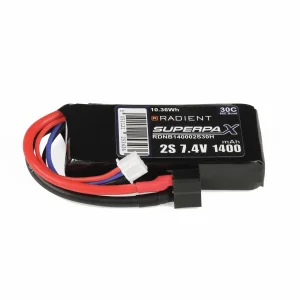 Radient LiPo 2S 1400mAh 7.4V 30C Deans (HCT)
