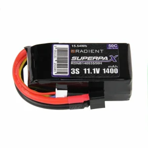 Radient LiPo 3S 1400mAh 11.1V 50C Deans (HCT)