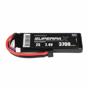 Radient LiPo 2S 3700mAh 7.4V 50C Deans (HCT)