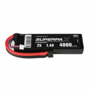 Radient LiPo 2S 4000mAh 7.4V 50C Deans (HCT)