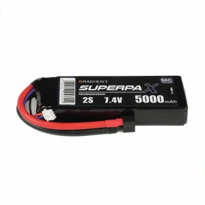 Radient LiPo 2S 5000mAh 7.4V 50C Deans (HCT)