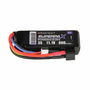 Radient LiPo 3S 800mAh 11.1V 30C Deans (HCT)