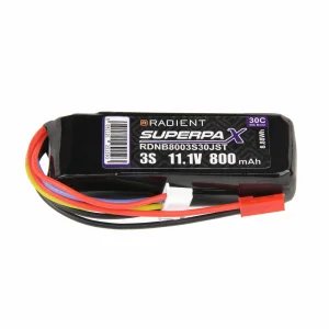 Radient Lipo 3S 800Mah 11.1V 30C JST