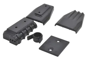 RPM Chrome Mock Intake and Blower Set - Black
