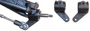 RPM Front Bearing Carriers For The Traxxas Slash, Rustler, Stampede, Bandit (Upgrades TRX3736) - Black