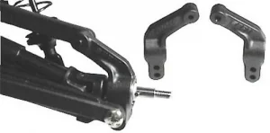 RPM Rear Bearing Carriers For The Traxxas Slash, Rustler, Stampede, Bandit (Upgrades TRX3752) - Black