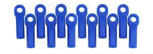 RPM Long Traxxas Rod Ends - Blue (12) (Upgrade for TRX5525)