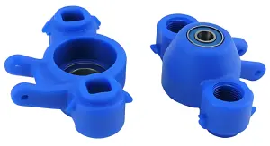 RPM Upgrade Hubs (Blue) for Traxxas Revo or E/T-MAXX 2.5R / 3.3 - with Oversized Bearings