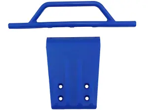RPM Front Skid Plate And Bumper For Traxxas Slash - Blue