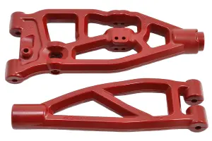 RPM Arrma Upper/Lower Right Front Arms - Red - 6S Kraton/Outcast/Fireteam