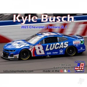 Salvinos JR Models 1:24 Richard Childress Racing Kyle Busch 2023 Camaro Lucas Oil