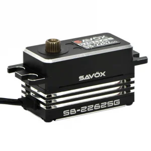 Savox SB2262 Low Profile Brushless Servo - 18kg - 0.10s - Black