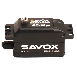 Savox SB2263MGB Low Profile Digital Servo - Black - 10KG - 0.076s