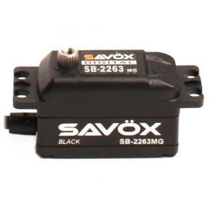 Savox SB2263MGB Low Profile Digital Servo - Black - 10KG - 0.076s