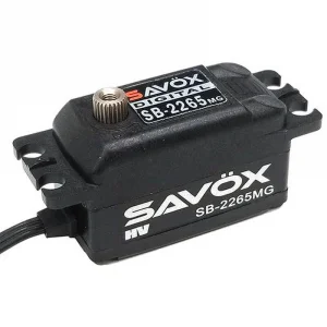 Savox Low Profile Brushless HV MG Servo - 12Kg - 0.08S - Black