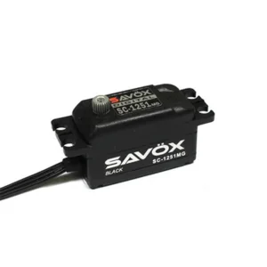 Savox SC1251MG Low Profile Metal Gear Black Edition Servo - 9.0Kg/cm - 0.09 Sec