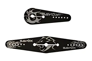 Savox 25T Futaba Fitment Aluminium Servo Horns - Large Double + Single (1 Each)