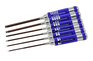 ArrowMax Hex Driver Tool Set - 1.5 2.0 2.5 3.0 4.0 & 5.0 X 120mm - 6 Pieces