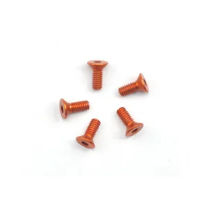 Aluminium Countersunk Hex Head Screw - m2.2 x 6 Orange (5)