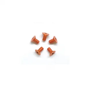 Aluminium Countersunk Hex Head Screw - M3 x 6 Orange (5)