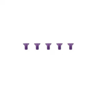 Aluminium Countersunk Hex Head Screw - M3 x 6 Purple (5)