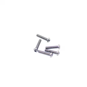 Aluminium Button Hex Head Screw - M3 x 14 Gray (5)