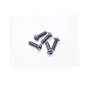 Aluminium Button Hex Head Screw - M4 x 12 Gray (5)