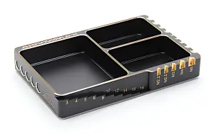 Multi Aluminium Case for Screws Black Golden