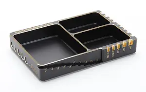Multi Aluminium Case for Screws Black Golden