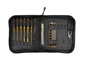 Arrowmax 1:10 On Road Tool Set + Tool Bag - Black Golden