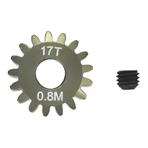 Pinion Gear 0.8mm (mod) - 17T (7075 Hard)